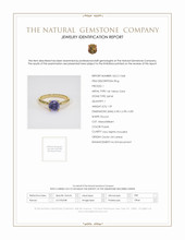 1.59 Ct. Spinel Pave Ring, 14K Yellow Gold Scan Report