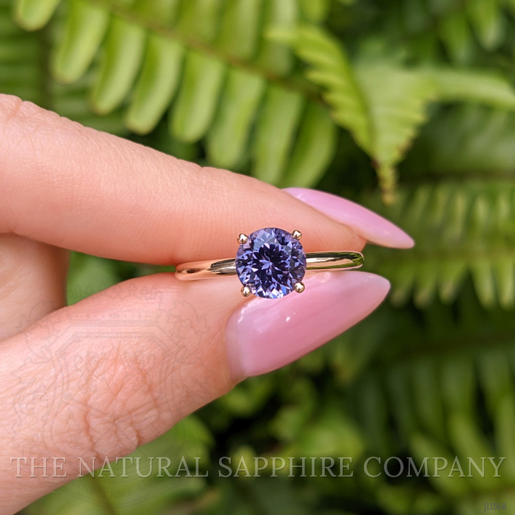 1.59 Ct. Spinel Pave Ring, 14K Yellow Gold