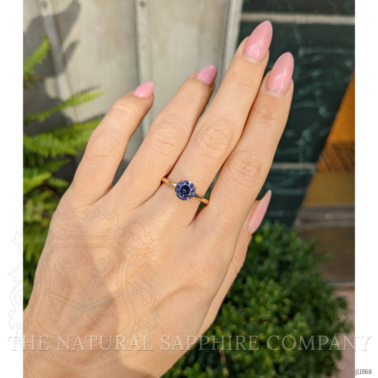 1.59 Ct. Spinel Pave Ring, 14K Yellow Gold