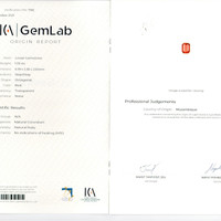 1.05 Ct. Ruby Natural Diamond Pave Ring, 18K Yellow Gold Scan Report