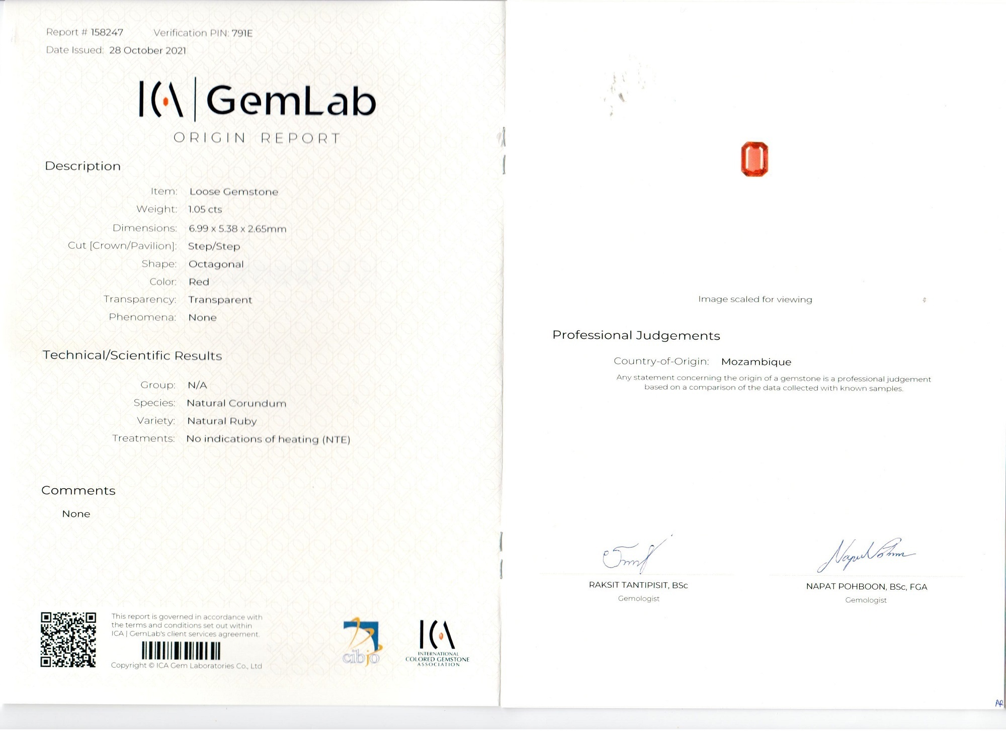 1.05 Ct. Ruby and Natural Diamond Pave Ring, 18K Yellow Gold