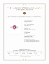 1.85 Ct. Pink Sapphire and Natural Diamond Pave Ring, 18K White & Yellow Scan Report