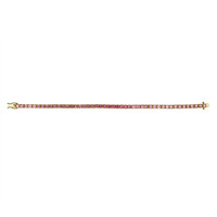 8.75 Ct.Tw. Pink Sapphire Tennis/Riviere Bracelet, 14K Yellow Gold Image