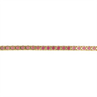 8.75 Ct.Tw. Pink Sapphire Tennis/Riviere Bracelet, 14K Yellow Gold Image