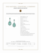 2.52 Ct.Tw.Total Carat Weight Mixed Paraiba Tourmaline and Natural Diamond Pave Earrings, Platinum 950 Scan Report