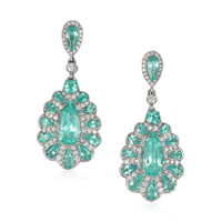 2.52 Ct.Tw. Paraiba Tourmaline Paraiba Tourmaline Studs Earrings, Platinum 950 Video