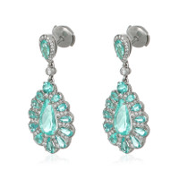 2.52 Ct.Tw. Paraiba Tourmaline Paraiba Tourmaline Studs Earrings, Platinum 950 Image