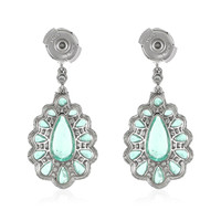 2.52 Ct.Tw. Paraiba Tourmaline Paraiba Tourmaline Studs Earrings, Platinum 950 Image