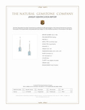 1.00 Ct.Tw. Aquamarine Drops Earrings, 14K White Gold Scan Report