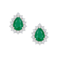 1.39 Ct.Tw. Emerald 14K Yellow Gold earring