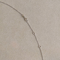 0.65 Ct. Emerald Natural Diamond Halo Necklace, 14K White Gold Image