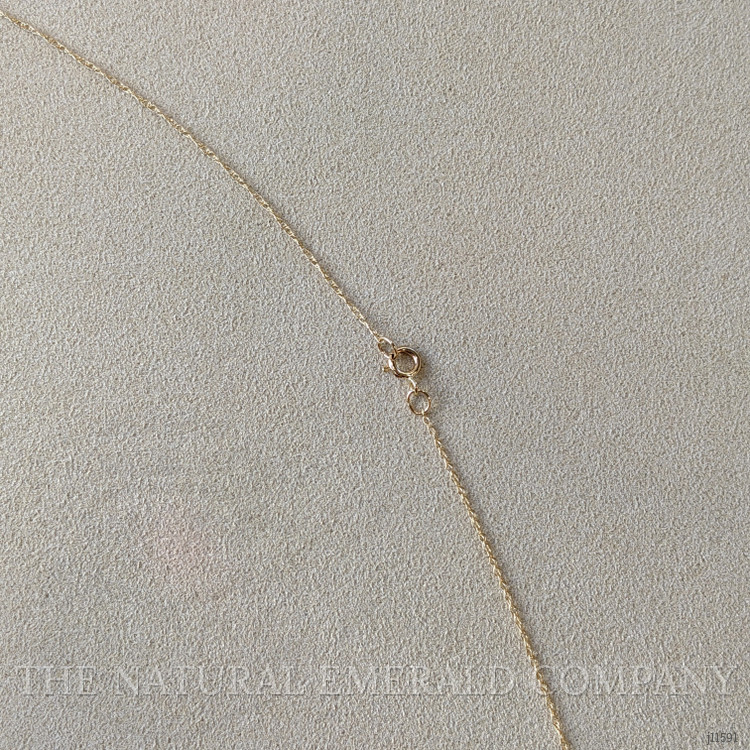 1.22 Ct. Emerald Natural Diamond Pave Necklace, 14K Yellow Gold