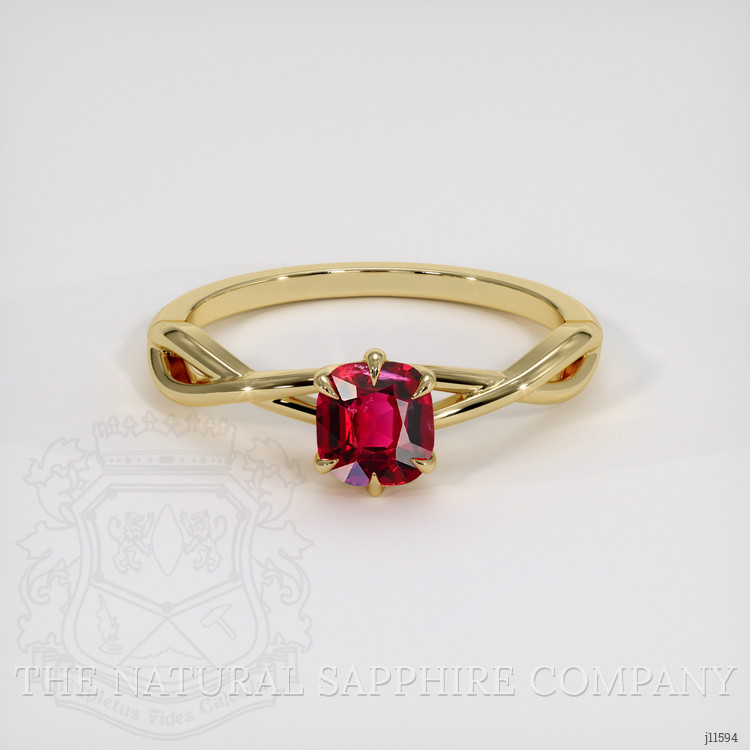 0.93 Ct. Spinel Solitaire Ring, 18K Yellow Gold