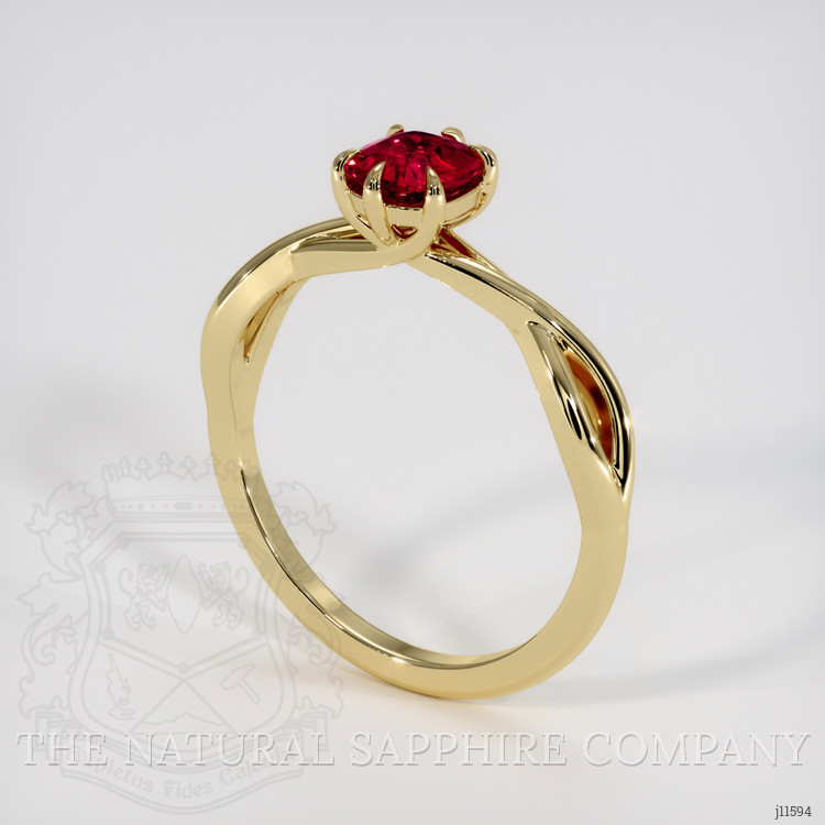 0.93 Ct. Spinel Solitaire Ring, 18K Yellow Gold