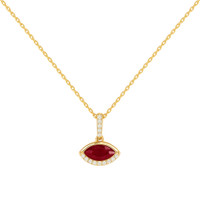 0.39 Ct. Ruby 14K Yellow Gold pendant