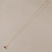 0.39 Ct. Ruby Pave Pendant, 14K Yellow Gold Image