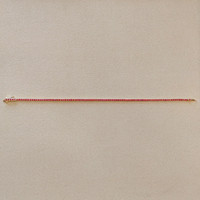 2.10 Ct.Tw.Total Carat Weight Ruby Tennis/Line Bracelet, 14K Yellow Gold Image