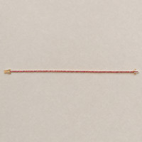 2.10 Ct.Tw.Total Carat Weight Ruby Tennis/Line Bracelet, 14K Yellow Gold Image