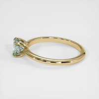 0.66 Ct. Bluish Green Sapphire Solitaire Ring, 14K Yellow Gold Image