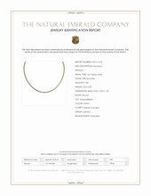 6.82 Ct. Emerald Tennis/Riviere Necklace, 14K Yellow Gold Scan Report