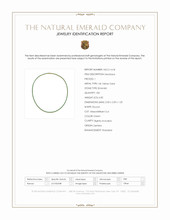 6.82 Ct. Emerald Tennis/Riviere Necklace, 14K Yellow Gold Scan Report