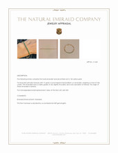 0.86 Ct.Tw. Emerald Bezel Bracelet, 14K Yellow Gold Appraisal