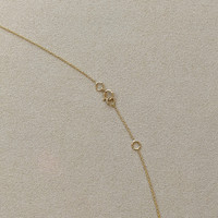 0.47 Ct. Emerald and Natural Diamond Halo Necklace, 14K Yellow Gold Image