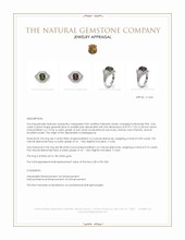 3.04 Ct. Alexandrite Natural Diamond Three Stone Ring, 18K White Gold Appraisal