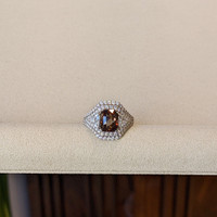 3.04 Ct. Alexandrite Natural Diamond Three Stone Ring, 18K White Gold Life Style