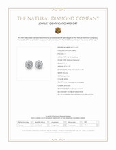 0.20 Ct.Tw.Total Carat Weight Natural Diamond Studs Earrings, 14K White Gold Scan Report