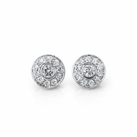0.20 Ct.Tw. Natural Diamond 14K White Gold earring