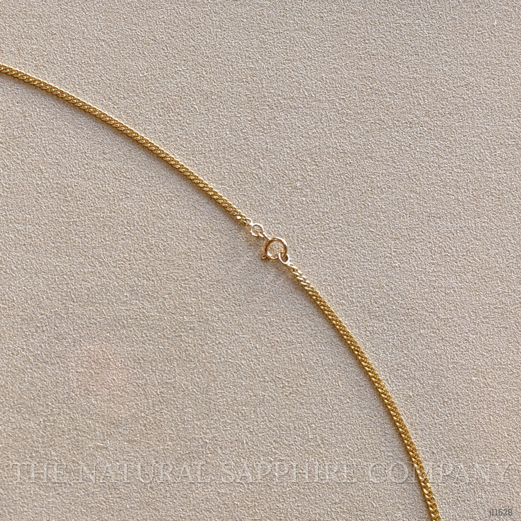 1.54 Ct. Pinkish Red Ruby Bezel Necklace, 14K Yellow Gold