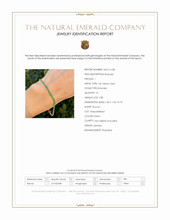 1.88 Ct.Tw.Total Carat Weight Emerald Tennis/Line Bracelet, 14K Yellow Gold Scan Report