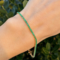 1.88 Ct.Tw. Emerald 14K Yellow Gold bracelet