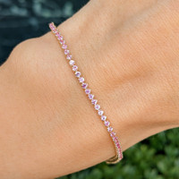 1.77 Ct.Tw. Sapphire 14K Yellow Gold bracelet