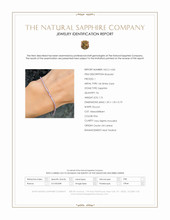 1.76&nbsp;Ct.Tw.Total Carat Weight Pink Sapphire Tennis/Line Bracelet, 14K White Gold Scan Report