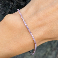 1.76 Ct.Tw. Sapphire 14K White Gold bracelet