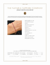 1.97 Ct.Tw.Total Carat Weight Pink Sapphire Tennis/Line Bracelet, 14K Yellow Gold Scan Report