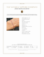 1.97 Ct.Tw.Total Carat Weight Pink Sapphire Tennis/Line Bracelet, 14K Yellow Gold Scan Report