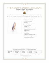 3.86 Ct. Purple Sapphire Accent Stones Ring, 18K Yellow Gold Scan Report