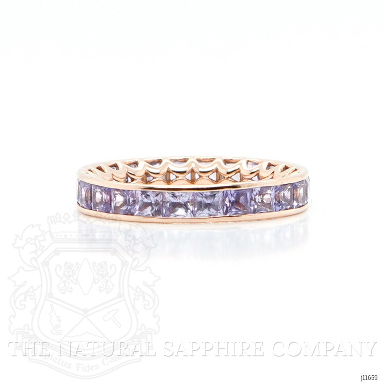 3.86 Ct. Purple Sapphire Accent Stones Ring, 18K Yellow Gold