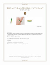 3.34 Ct. Tsavorite Garnet Accent Stones Ring, 18K Yellow Gold Appraisal