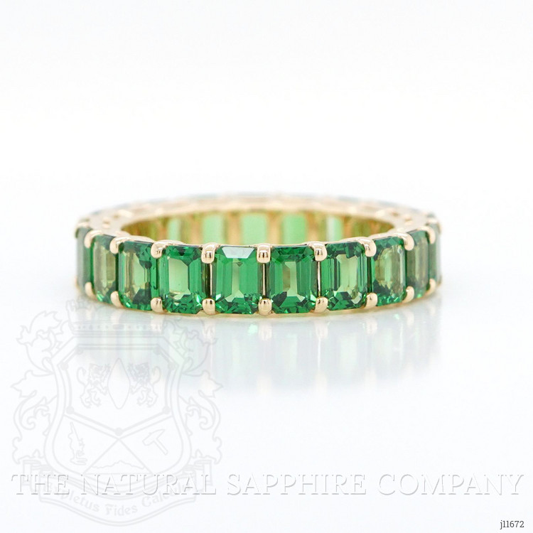 4.57 Ct. Tsavorite Garnet Accent Stones Ring, 18K Rose Gold