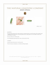 5.09 Ct. Tsavorite Garnet Accent Stones Ring, 18K Rose Gold Appraisal