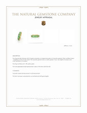 5.30 Ct. Tsavorite Garnet Accent Stones Ring, 18K Yellow Gold Appraisal