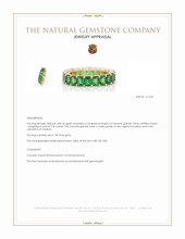 5.56 Ct. Tsavorite Garnet Accent Stones Ring, 18K Rose Gold Appraisal