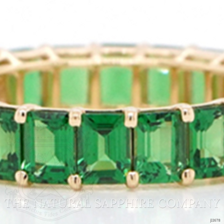 5.56 Ct. Tsavorite Garnet Accent Stones Ring, 18K Rose Gold