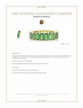 5.94 Ct. Tsavorite Garnet Accent Stones Ring, 18K Rose Gold Appraisal