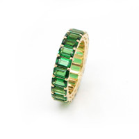 5.94 Ct. Tsavorite Garnet 18K Rose Gold ring