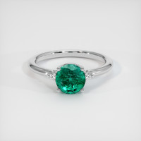 1.29 Ct. Emerald 18K White Gold ring